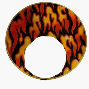 Kite Factory Snap Spinner Flying Ring Orange Black 20 inch